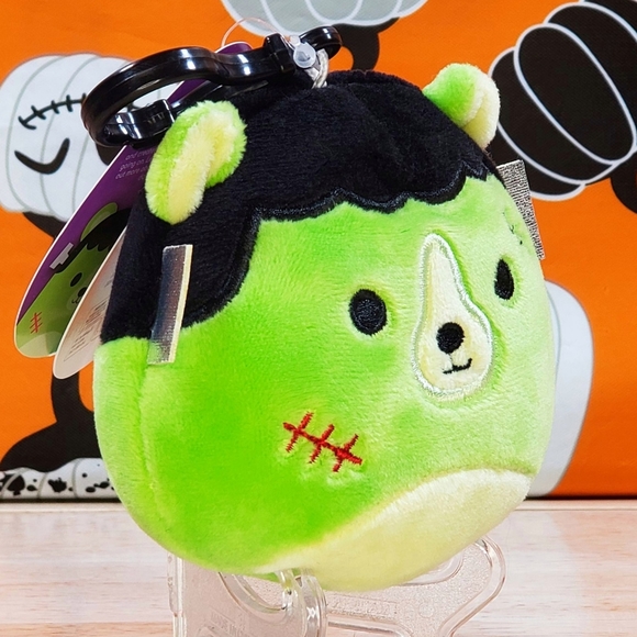 Squishmallow Len the Monster 3.5" Clip UltraSoft Stuffed Halloween Toy Plush NWT - Picture 2 of 11